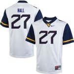 Men's West Virginia Mountaineers NCAA #27 Kwincy Hall White Authentic Nike Stitched College Football Jersey GK15B12NQ